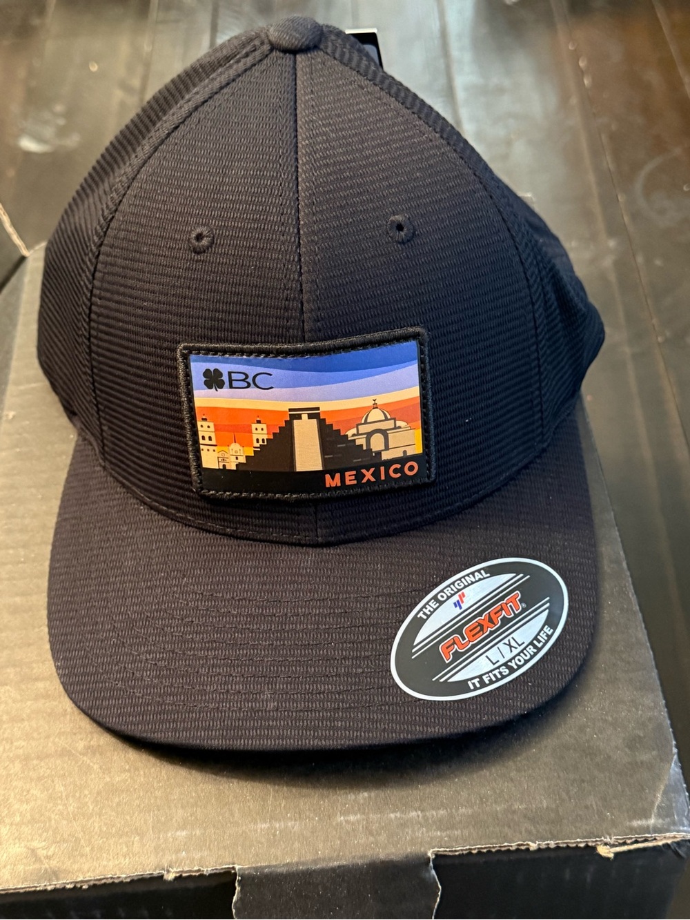 BC Mexico Black Flexfit Trucker Cap